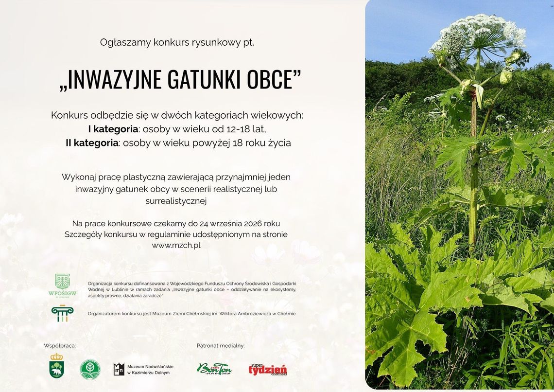 Co barszcz Sosnowskiego, szop pracz i konkurs plastyczny mają ze sobą wspólnego? Okazuje się, że całkiem sporo!