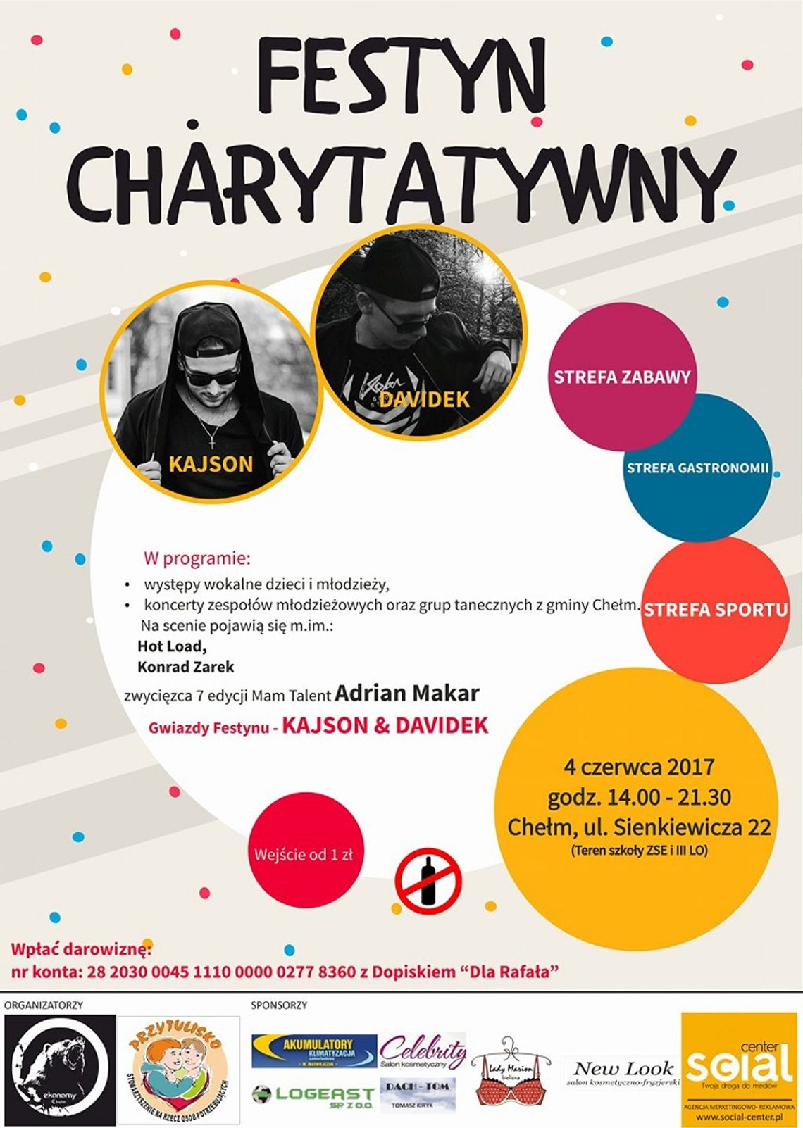 Festyn charytatywny dla ucznia ZSE i III LO w Chełmie