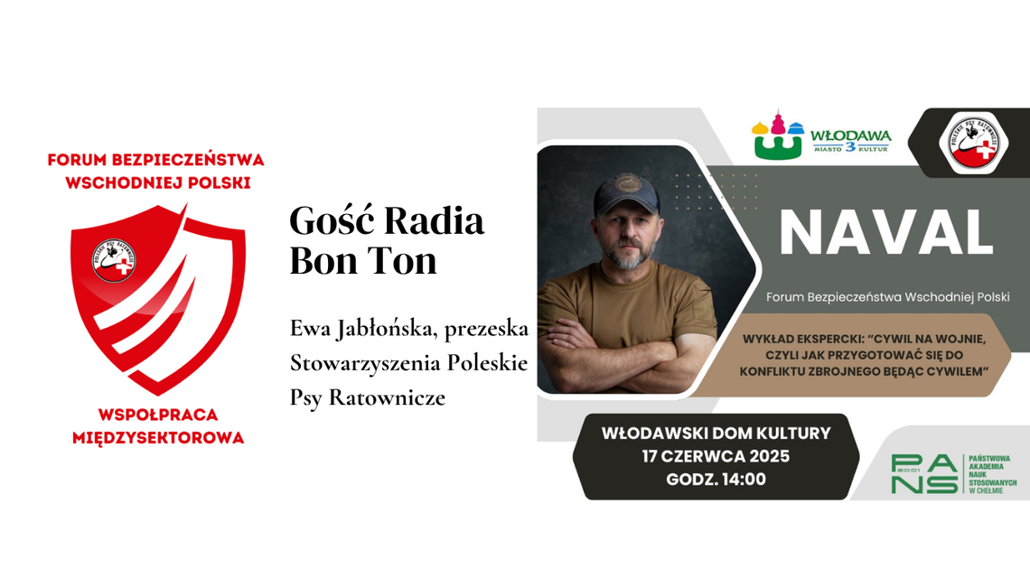Gość Radia Bon Ton  - Ewa Jabłońska. Forum Bezpieczeństwa Wschodniej Polski.