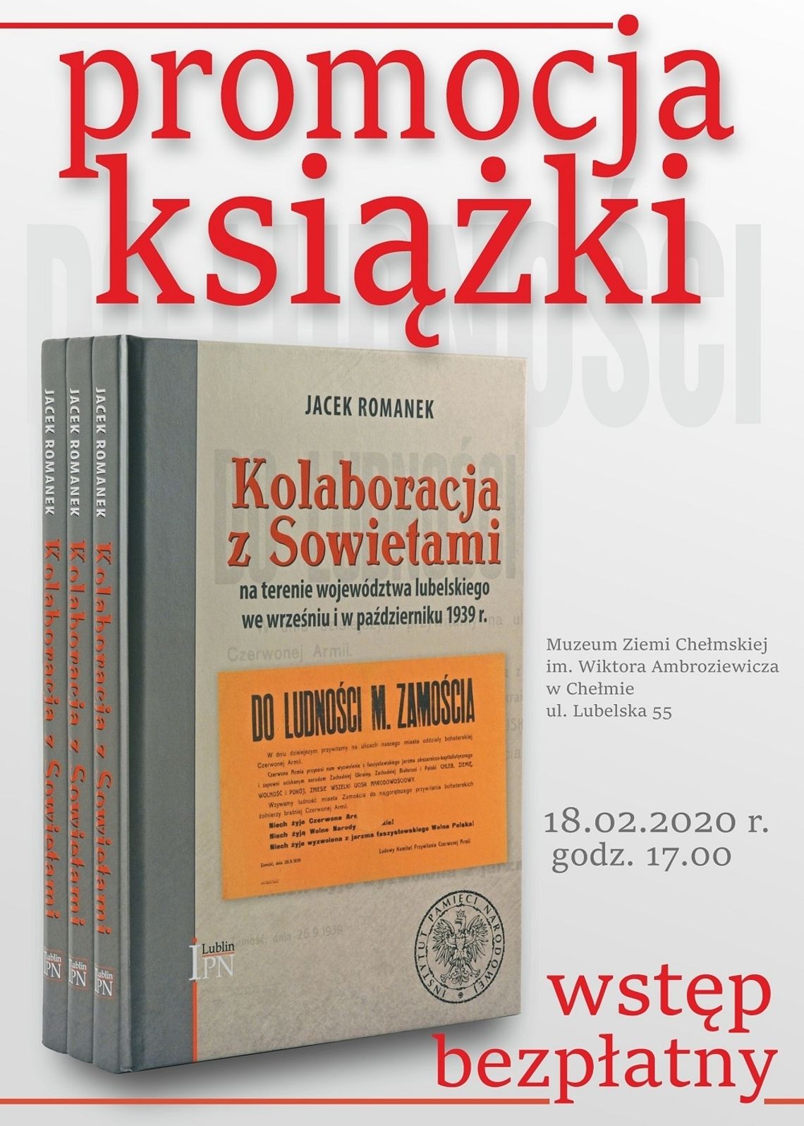 Kolaboracja z Sowietami... - promocja książki w Muzeum Ziemi Chełmskiej