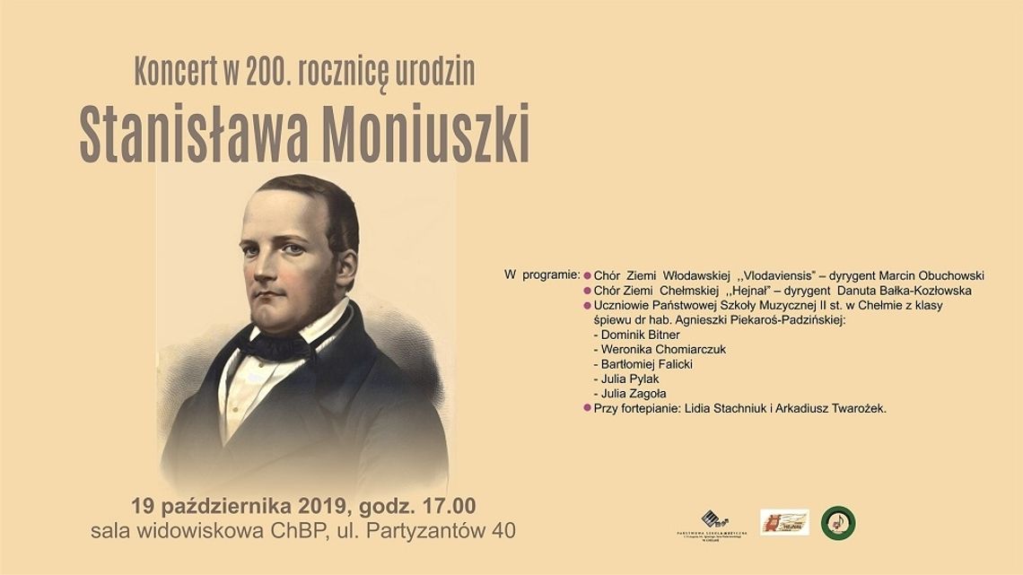 Koncert z okazji 200. rocznicy urodzin Stanisława Moniuszki