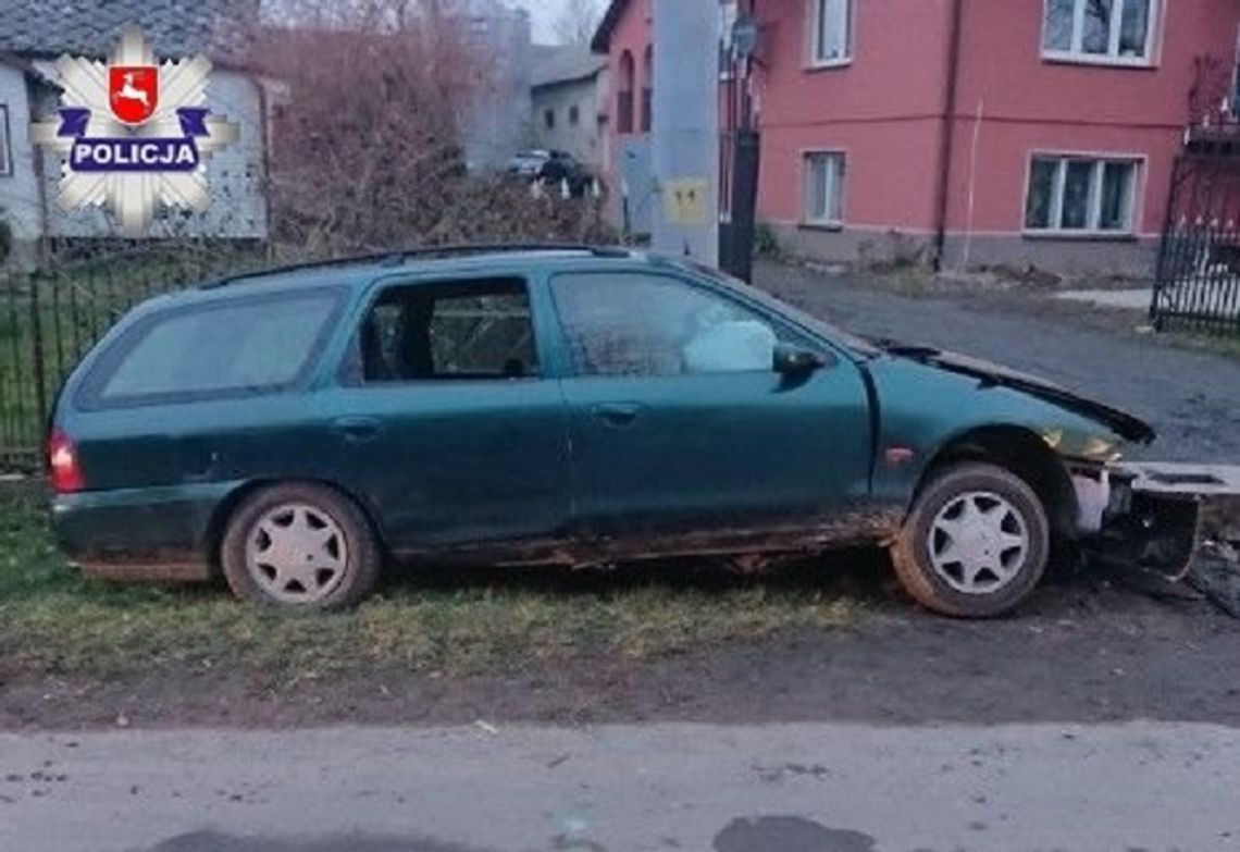 Krasnystaw: Kierowca uderzył w betonowy przepust. Miał 3 promile alkoholu