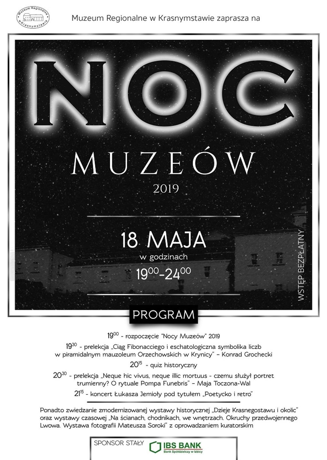 Krasnystaw: Noc Muzeów 2019 już 18 maja