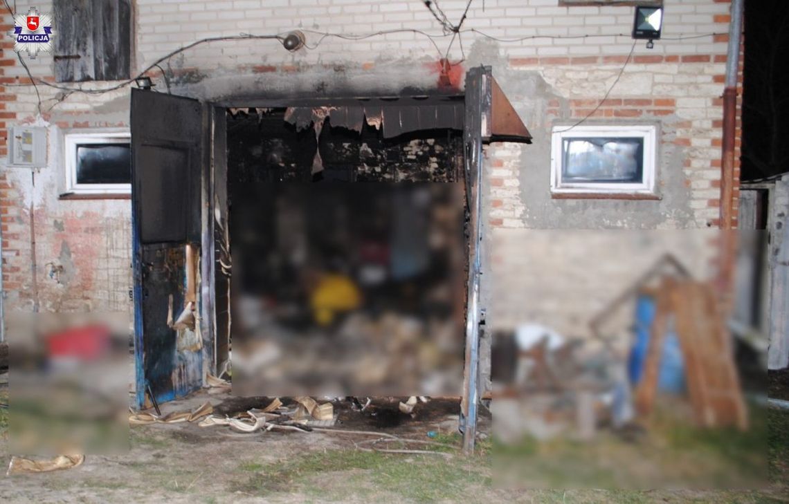 Krasnystaw: Podczas pożaru garażu znaleziono spalone zwłoki mężczyzny