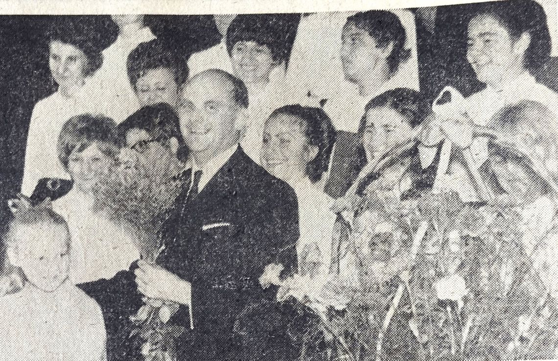 Chór Mecsek w Powiatowym Domu Kultury w 1971 r.