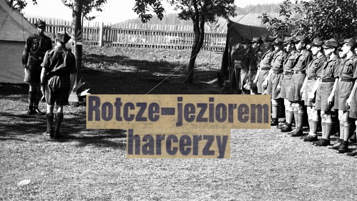 Kroniki miasta. Harcerze mają stanicę nad jeziorem Rotcze. Rok 1970. Kroniki miasta. Harcerze mają stanicę nad jeziorem Rotcze. Rok 1970.