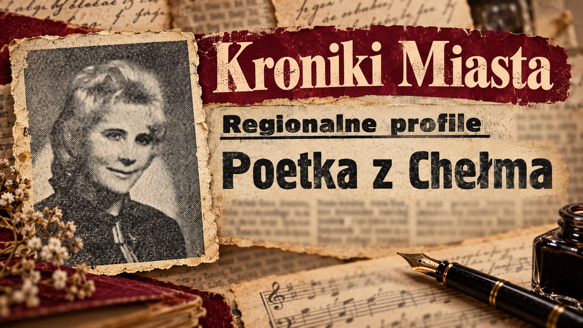 Kroniki Miasta. Literacki Chełm sprzed lat - Stanisława Buszta Grafika ilustracyjna przygotowana z wykorzystaniem AI oraz fragmentu artykułu ze „Sztandaru Ludu” z 16 grudnia 1971 r.