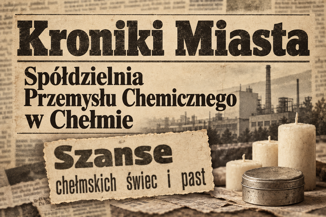 Kroniki miasta. Spółdzielnia Przemysłu Chemicznego w Chełmie liderem w produkcji świec i past Zdjęcie ilustracyjne wygenerowane przez AI