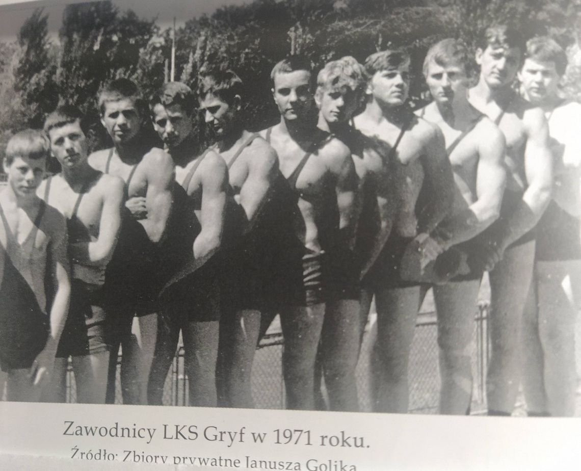 Zawodnicy LKS Gryf w 1971 roku