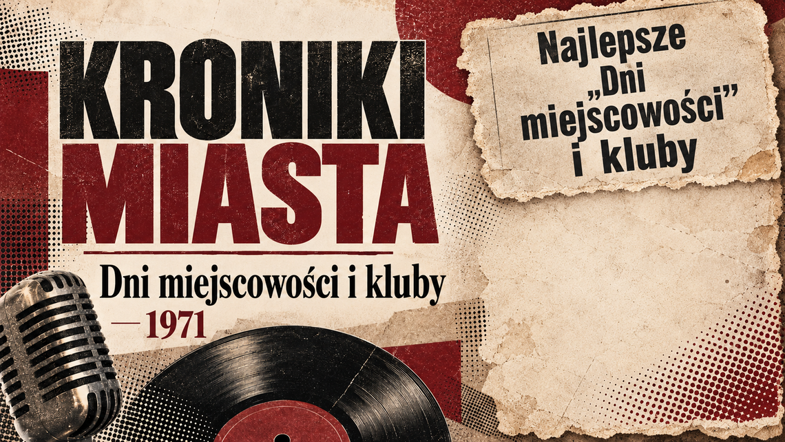 Kroniki Miasta. Tu się działo! Dni miejscowości i kluby w powiecie chełmskim w 1971 roku Grafika ilustracyjna przygotowana z wykorzystaniem AI oraz fragmentu artykułu ze „Sztandaru Ludu” z 26 listopada 1971 r.