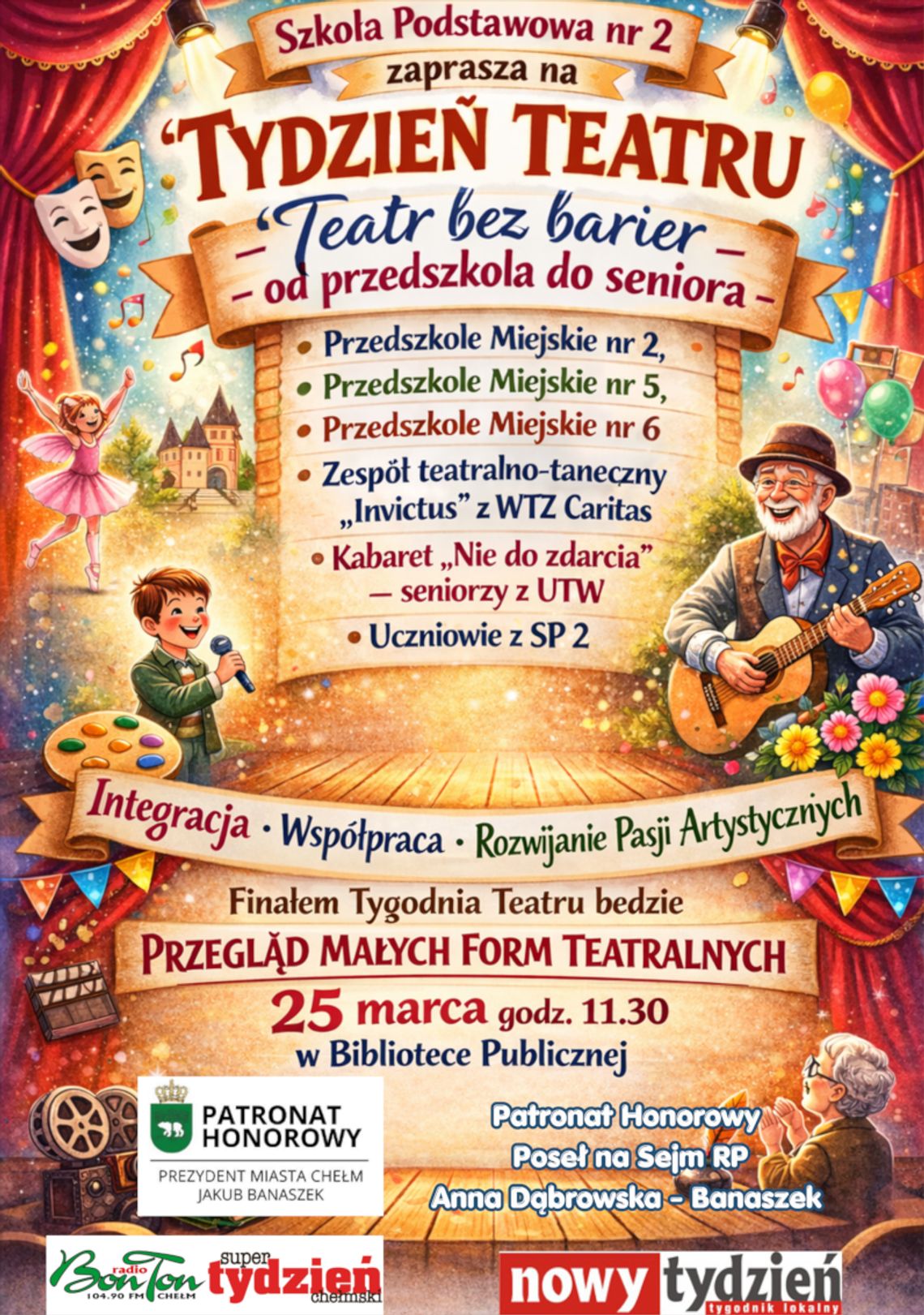 Łącząc pokolenia na deskach teatru - Przegląd Małych Form Teatru w Chełmskiej Bibliotece Publicznej