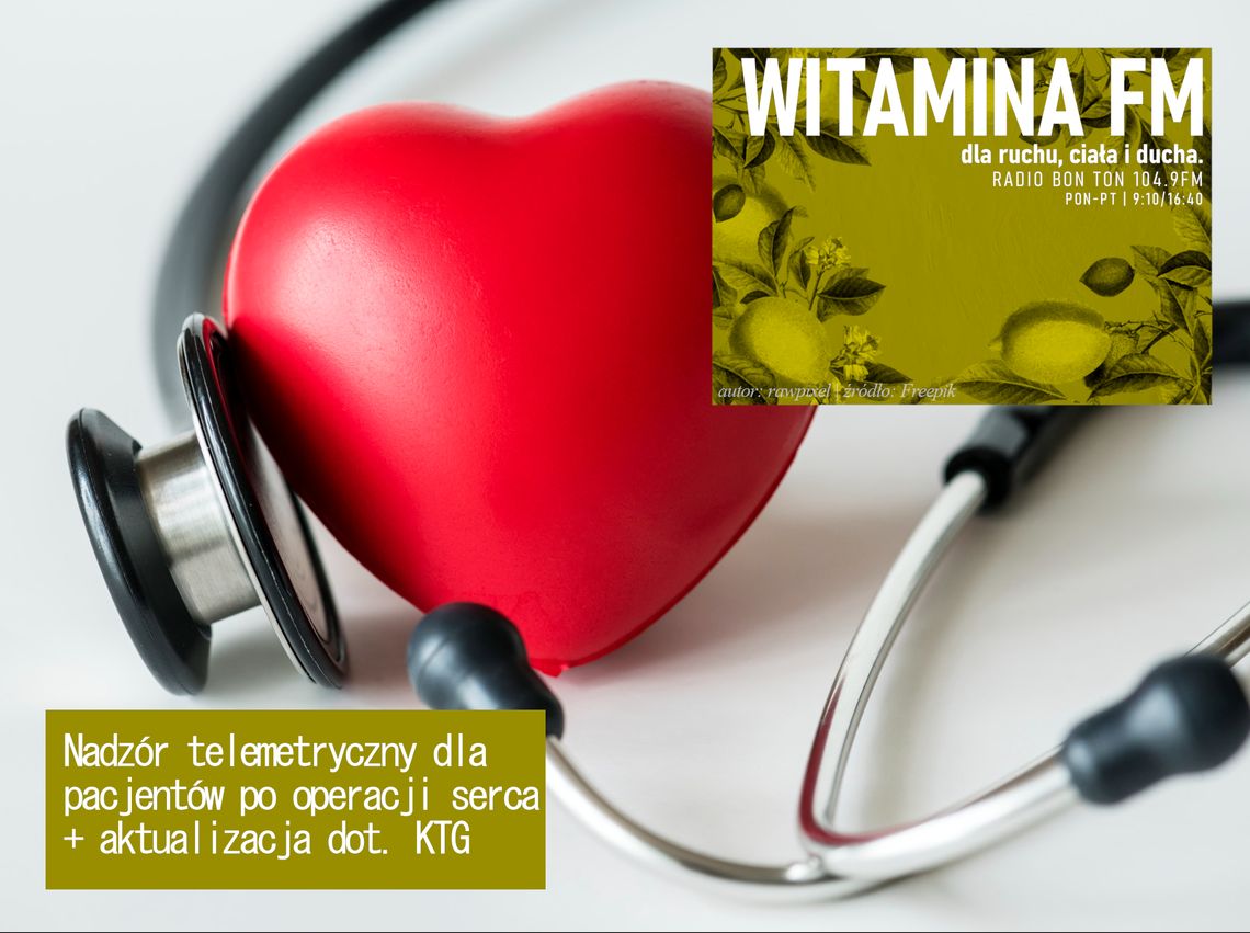 Nadzór telemetryczny dla pacjentów po operacji serca + aktualizacja dot. KTG - Witamina FM