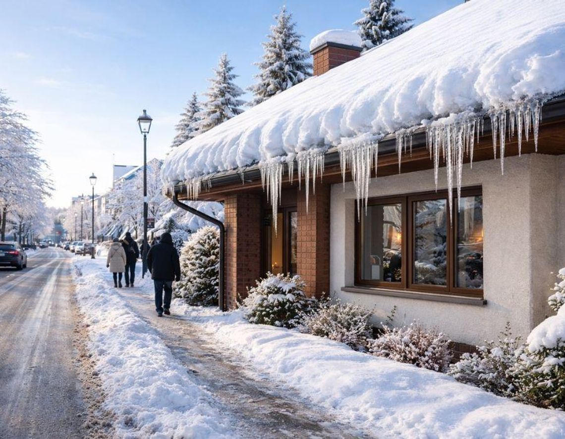 Nie usuniesz śniegu z dachu? Inspektor może zapukać do Twoich drzwi