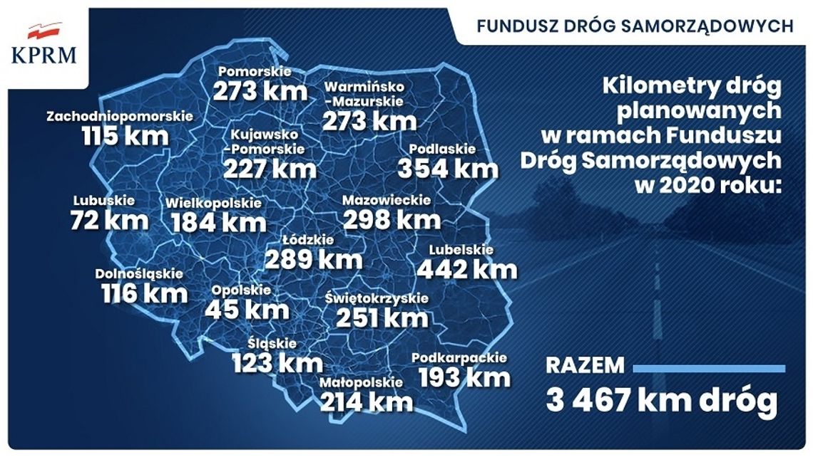 Ponad 280 mln zł dla województwa lubelskiego z Funduszu Dróg Samorządowych