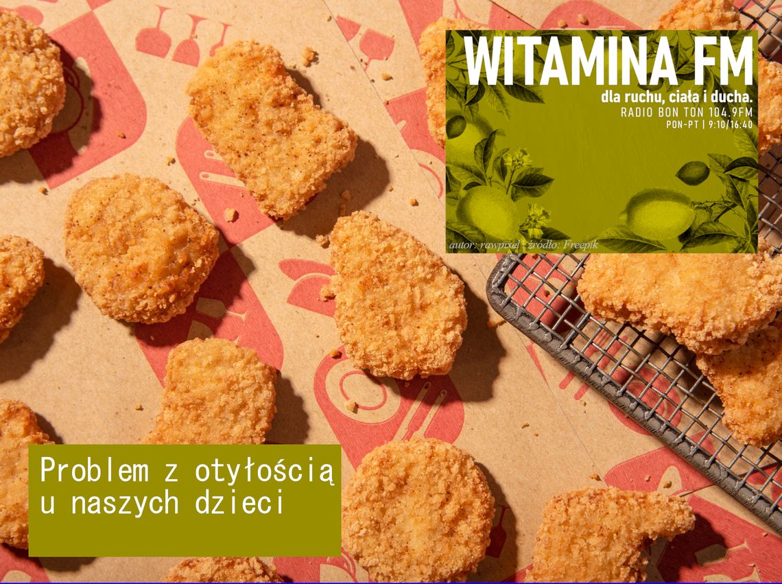 Zdjęcie przedstawia popularne nuggetsy na kolorowym tle