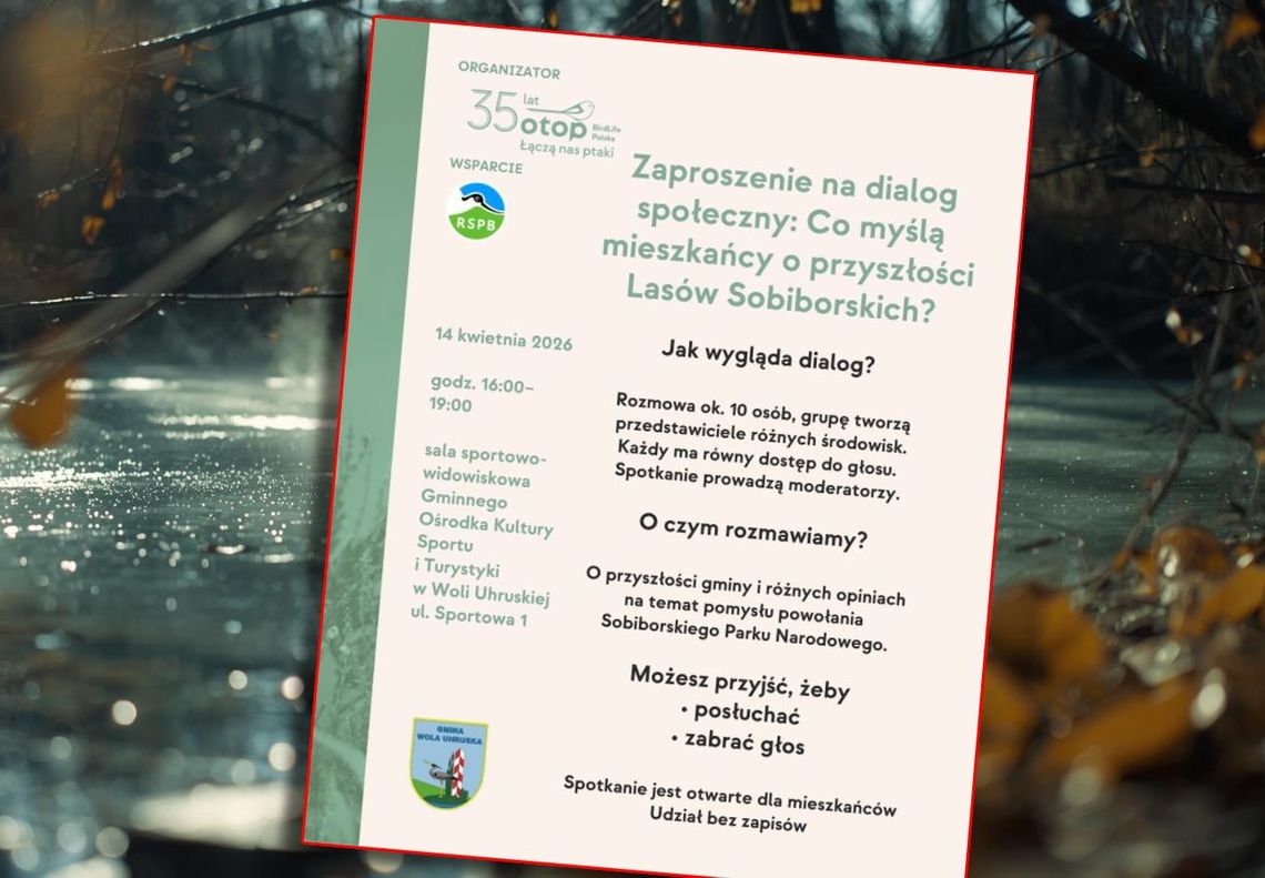 Przyszłość Lasów Sobiborskich. Rozpoczyna się cykl spotkań z mieszkańcami