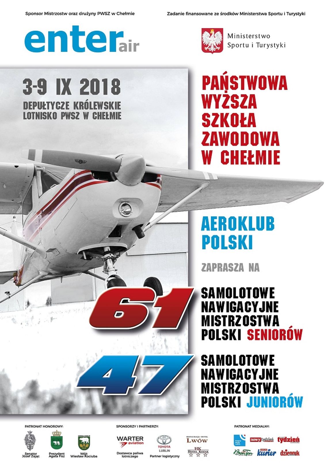 PWSZ organizatorem Samolotowych Nawigacyjnych Mistrzostw Polski 