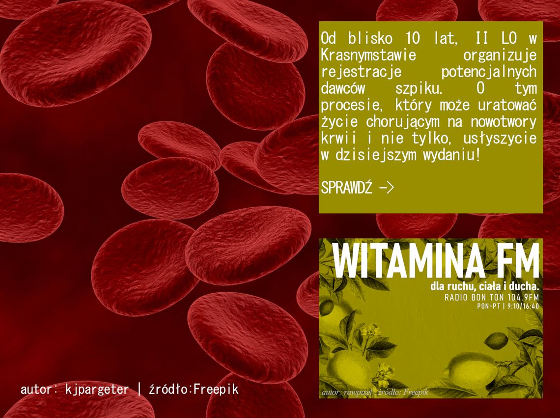 Rejestracja na DKMS w Krasnymstawie - Witamina FM