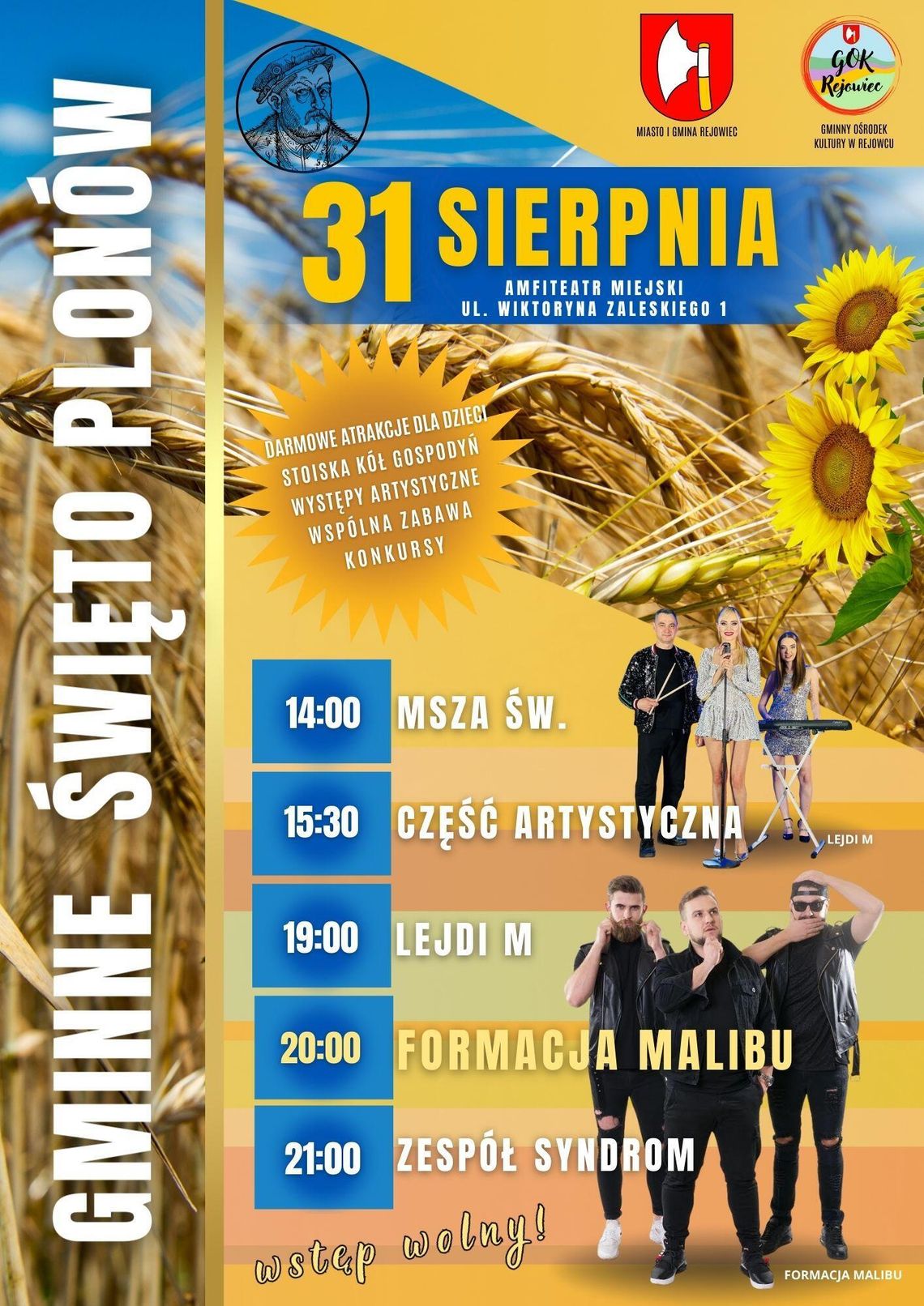 Rejowiec zaprasza na gminne dożynki