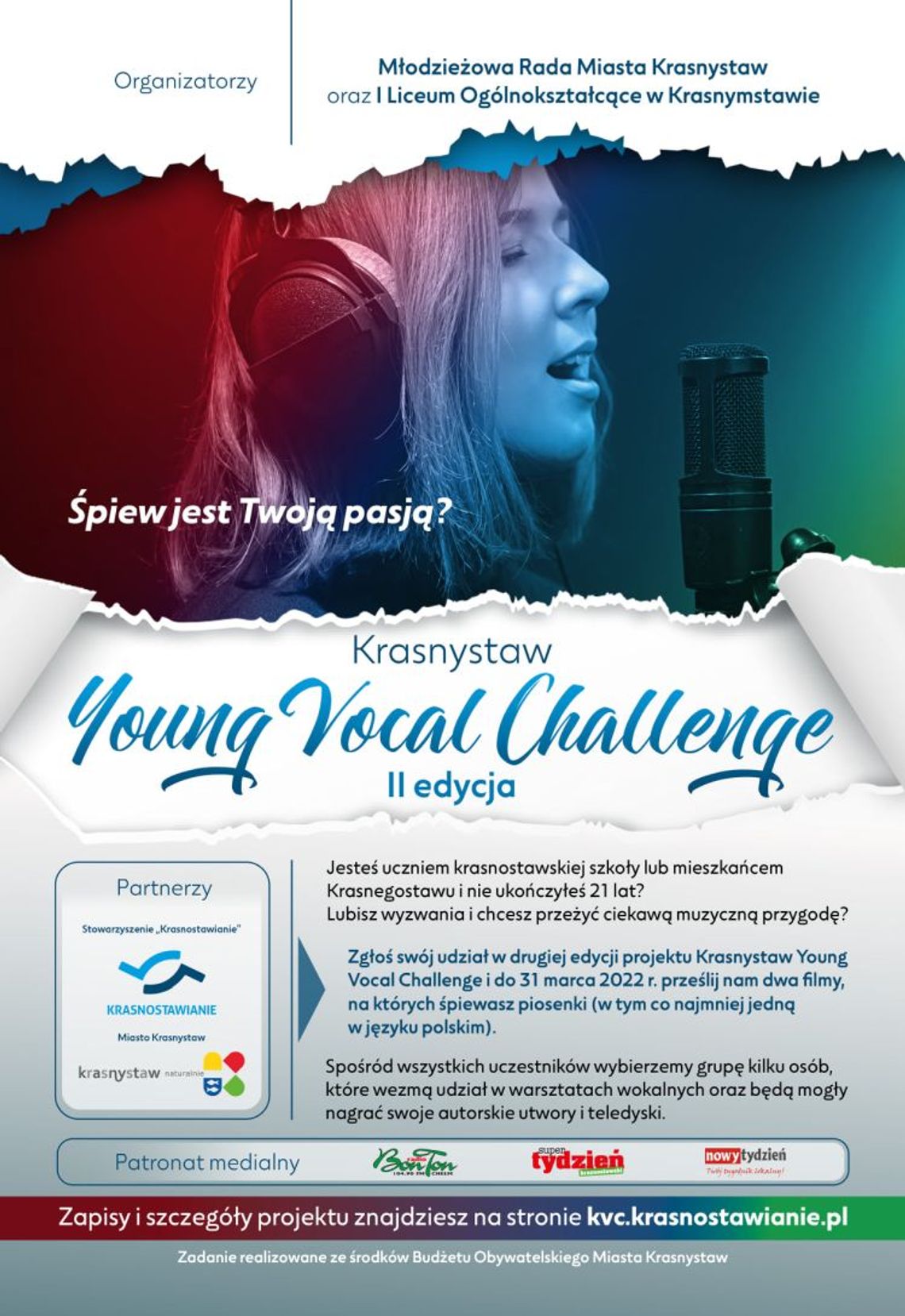 Ruszyła druga edycja Krasnystaw Young Vocal Challenge