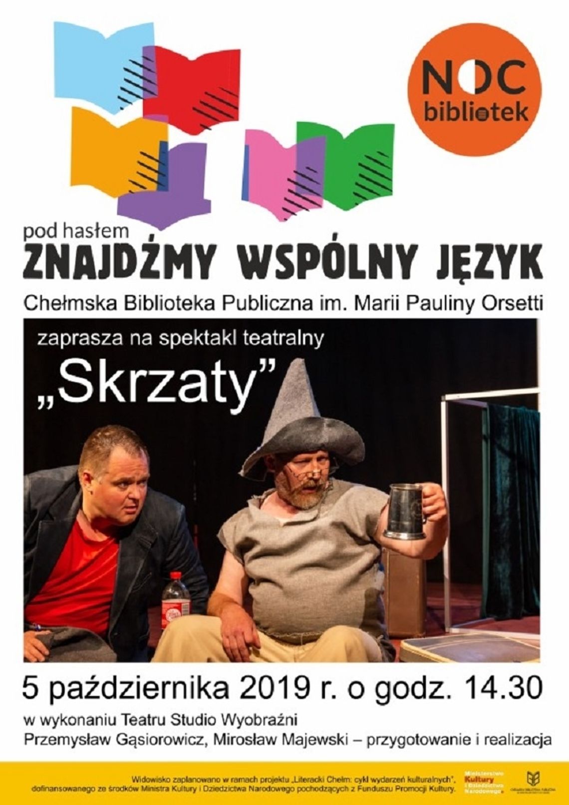 Spektakl teatralny „Skrzaty” w Chełmskiej Bibliotece Publicznej