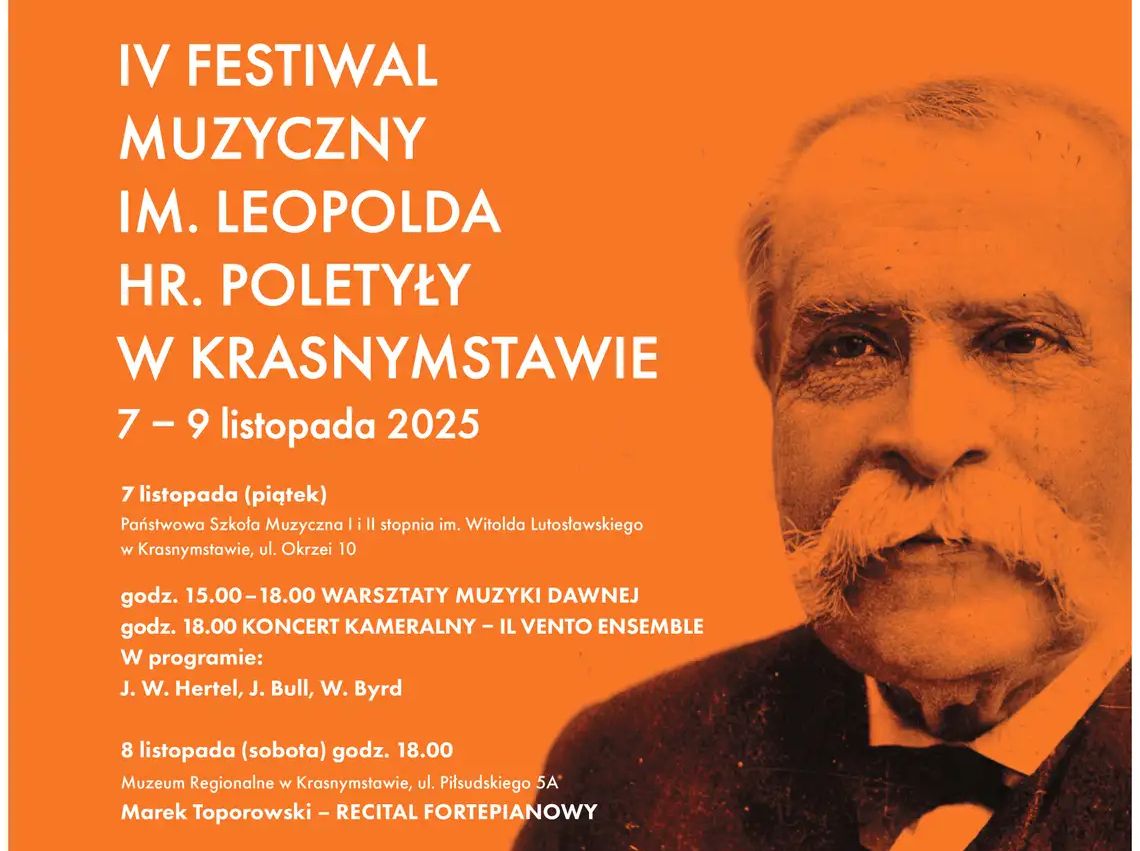 Startuje IV Festiwal Muzyczny im. hr. Poletyły w Krasnymstawie!
