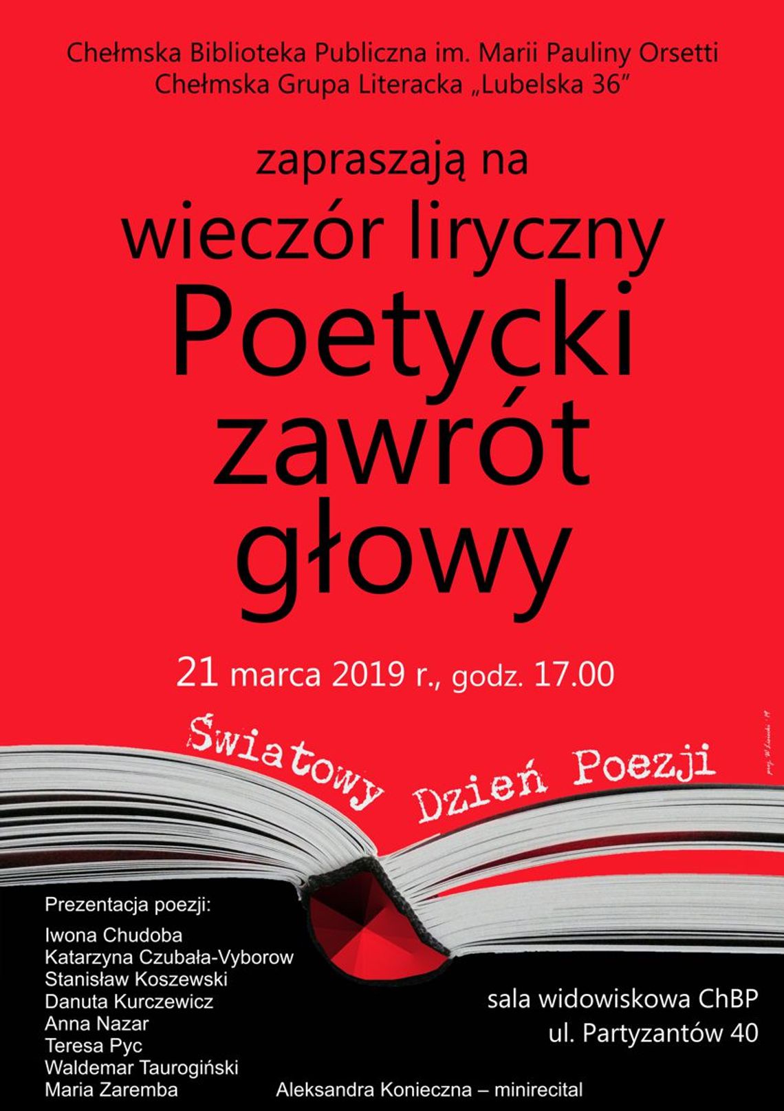 Światowy Dzień Poezji w bibliotece