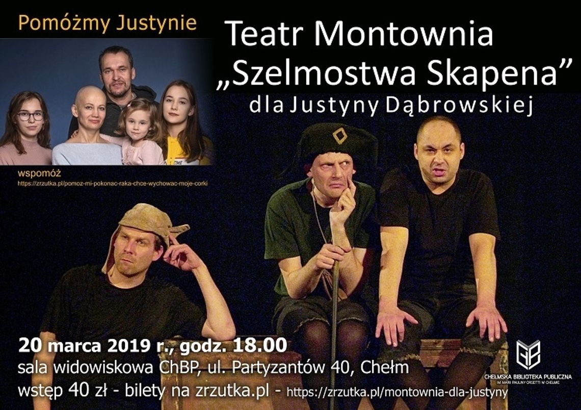 Teatru Montownia "Szelmostwa Skapena" dla Justyny Dąbrowskiej