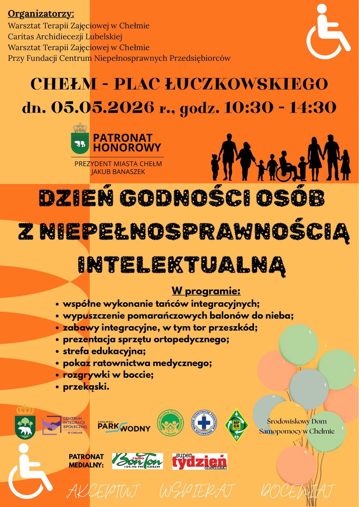 Wiadomości lokalne. „Akceptuj, wspieraj, doceniaj” – dziś święto na Placu dr Łuczkowskiego