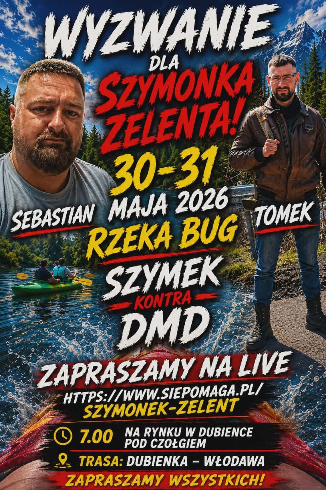 Wiadomości lokalne - Bugiem popłynie pomoc dla Szymonka Zelenta Bugiem popłynie pomoc dla Szymonka Zelenta.