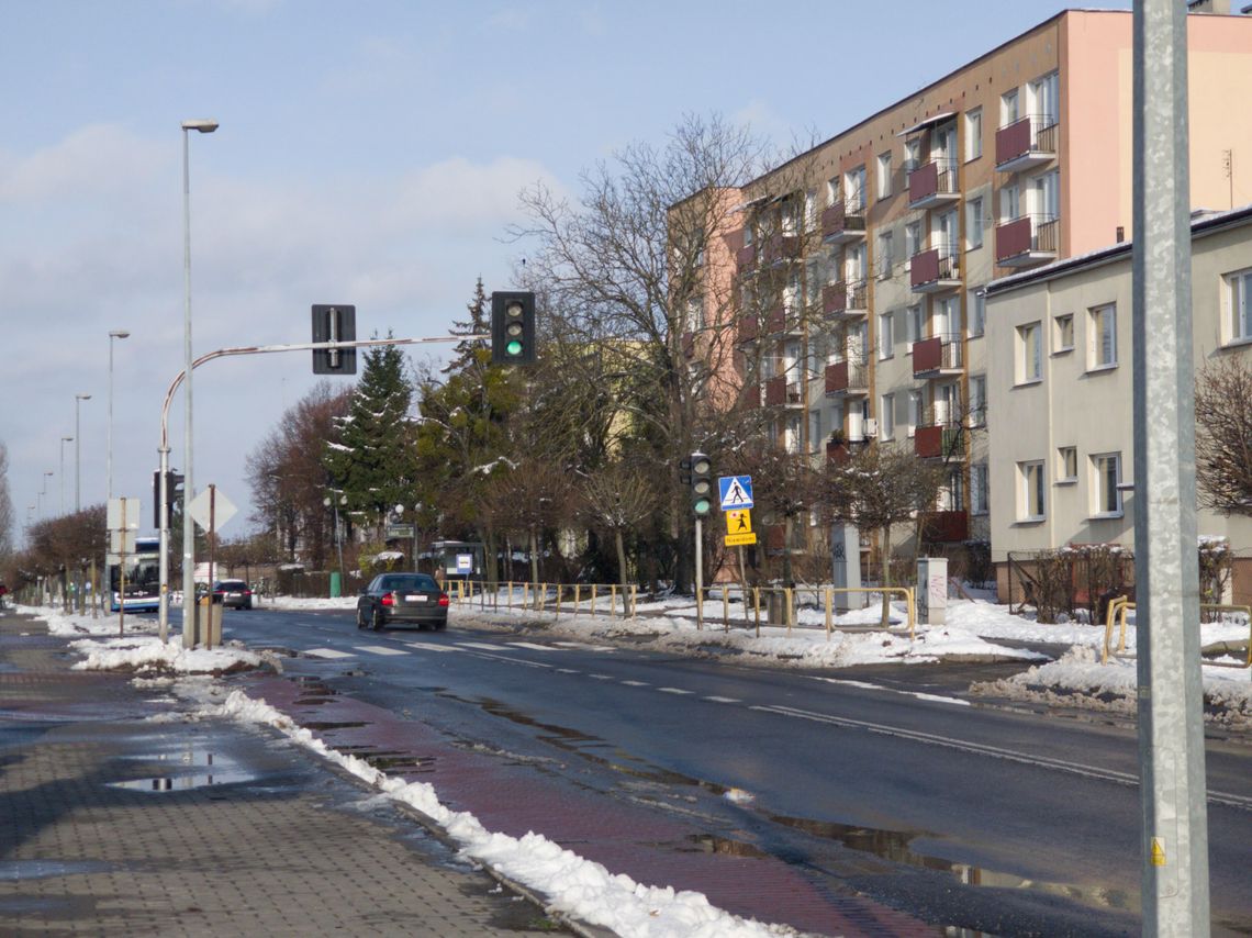 Na zdjęciu fragment ulicy Przemysłowej w Chełmie