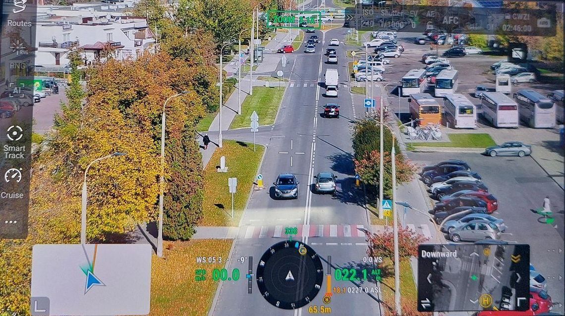Wiadomości lokalne. Drogówka z dronem w Chełmie. Były mandaty i pouczenia