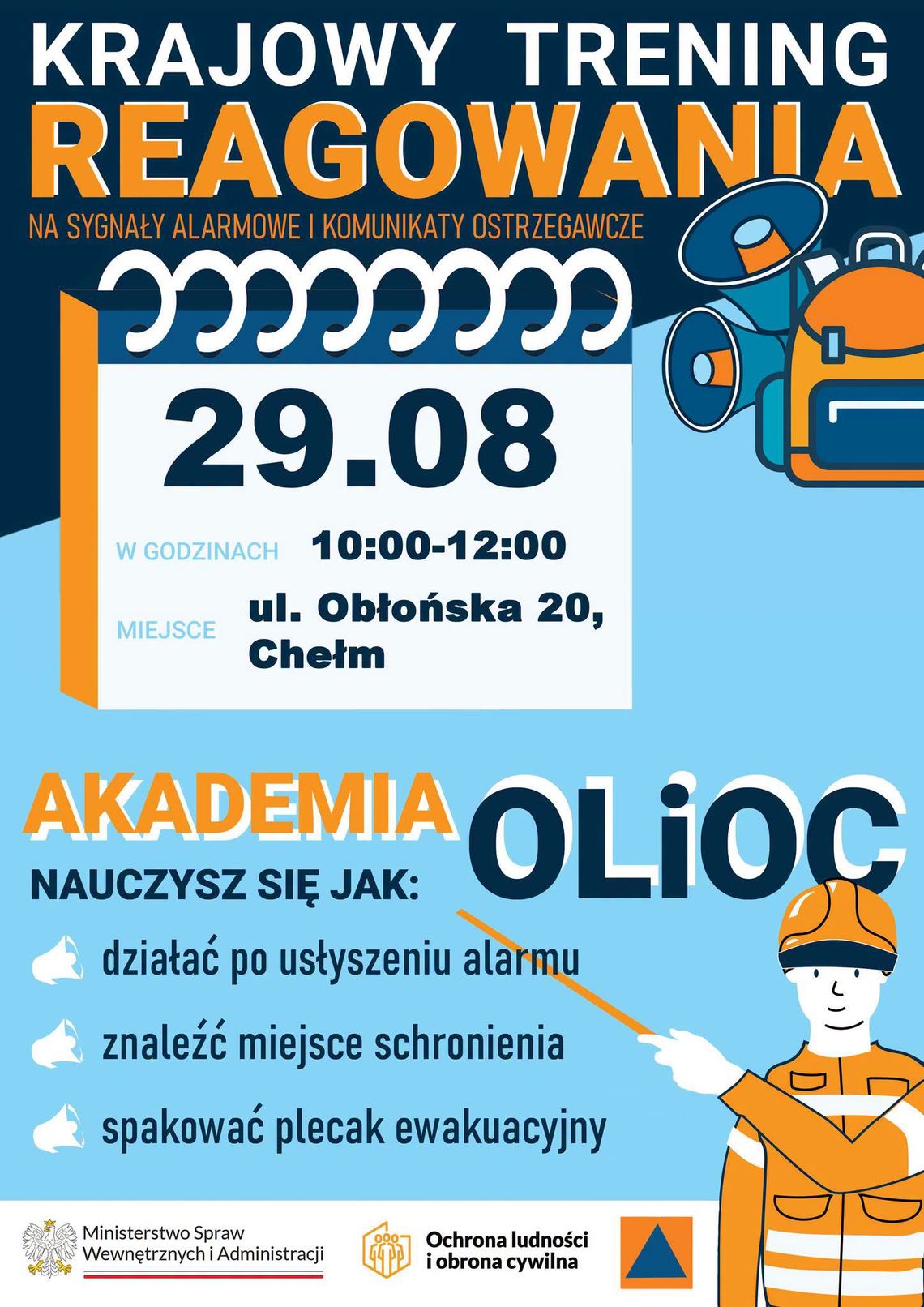 Wiadomości lokalne. Jak reagować w sytuacji zagrożenia? W sobotę trening w Chełmie