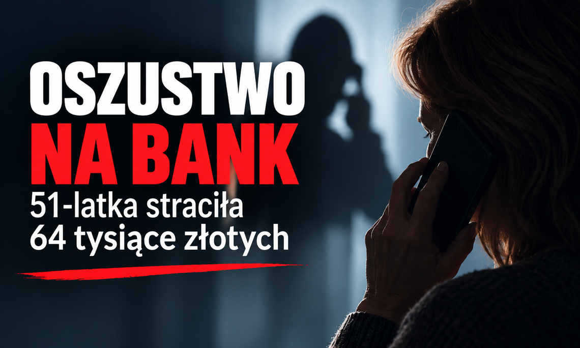 Wiadomości lokalne. Miała ratować oszczędności. Straciła 64 tysiące złotych Grafika ilustracyjna przygotowana z wykorzystaniem AI