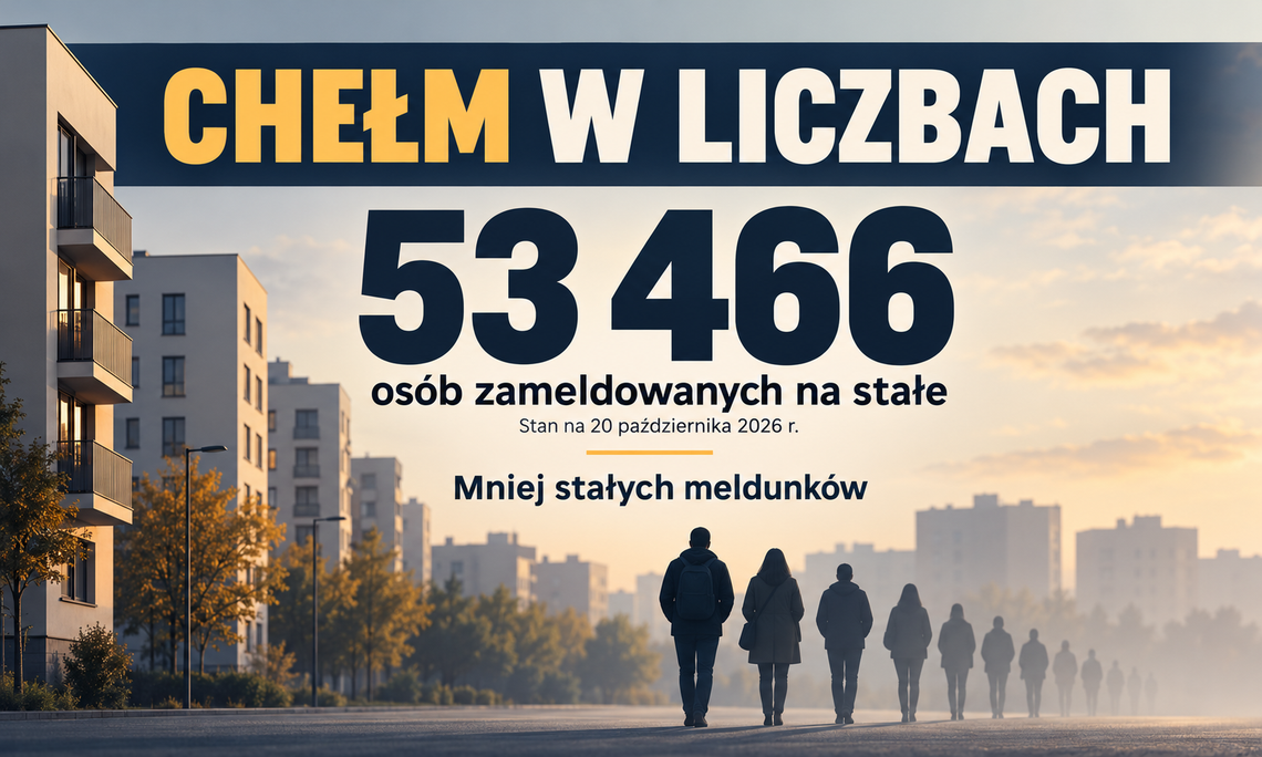 Wiadomości lokalne. Mniej stałych meldunków, mniej urodzeń. Chełm podsumowuje dane Grafika ilustracyjna przygotowana z wykorzystaniem AI