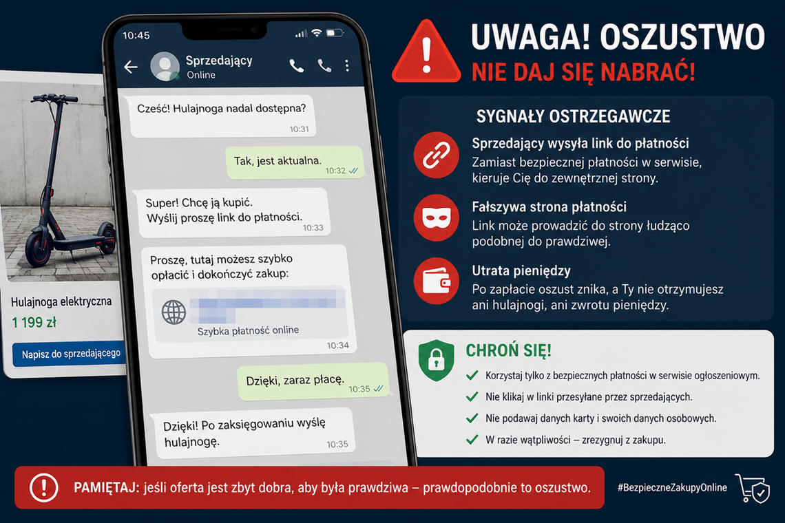 38-latka z naszego województwa to kolejna ofiara internetowych oszustów.