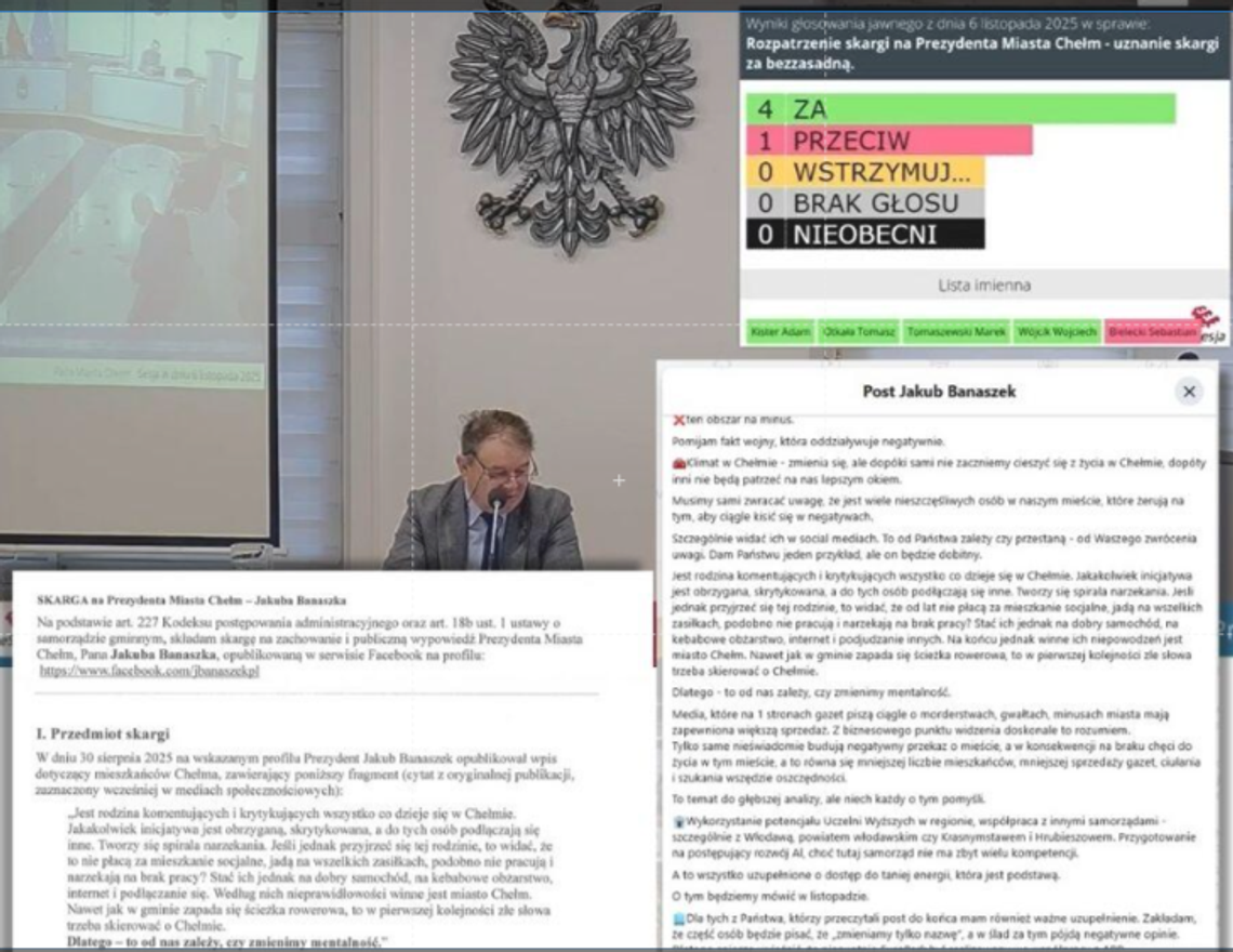 Wiadomości lokalne - Skarga na wpis prezydenta Chełma Wiadomości lokalne - Skarga na wpis prezydenta Chełma