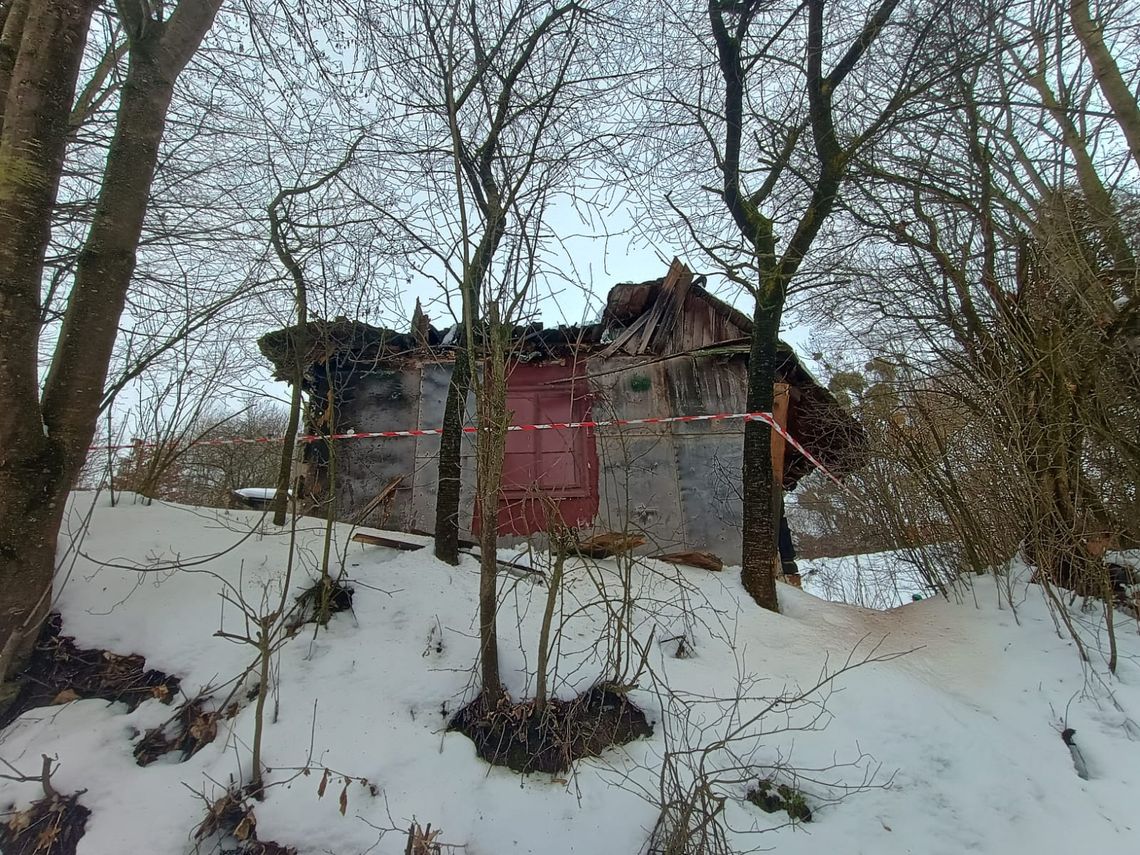 Działania ratowników w Ostrzycy w powiecie krasnostawskim