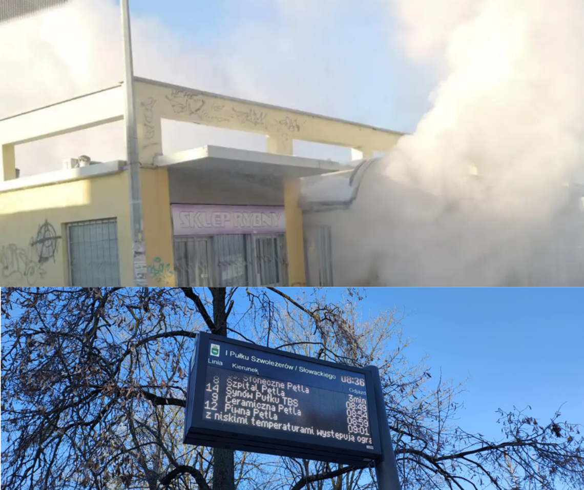 Wiadomości lokalne. Zimowy egzamin dla infrastruktury: pożar na chełmskim targowisku i ograniczone kursy CLA