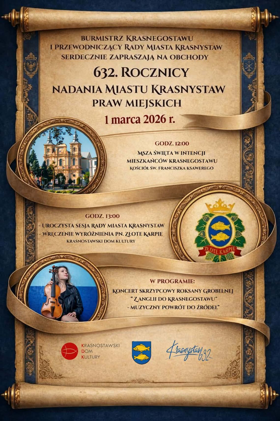 Wiadomości lokalne. Złote Karpie i muzyczny powrót do źródeł – Krasnystaw obchodzi urodziny miasta