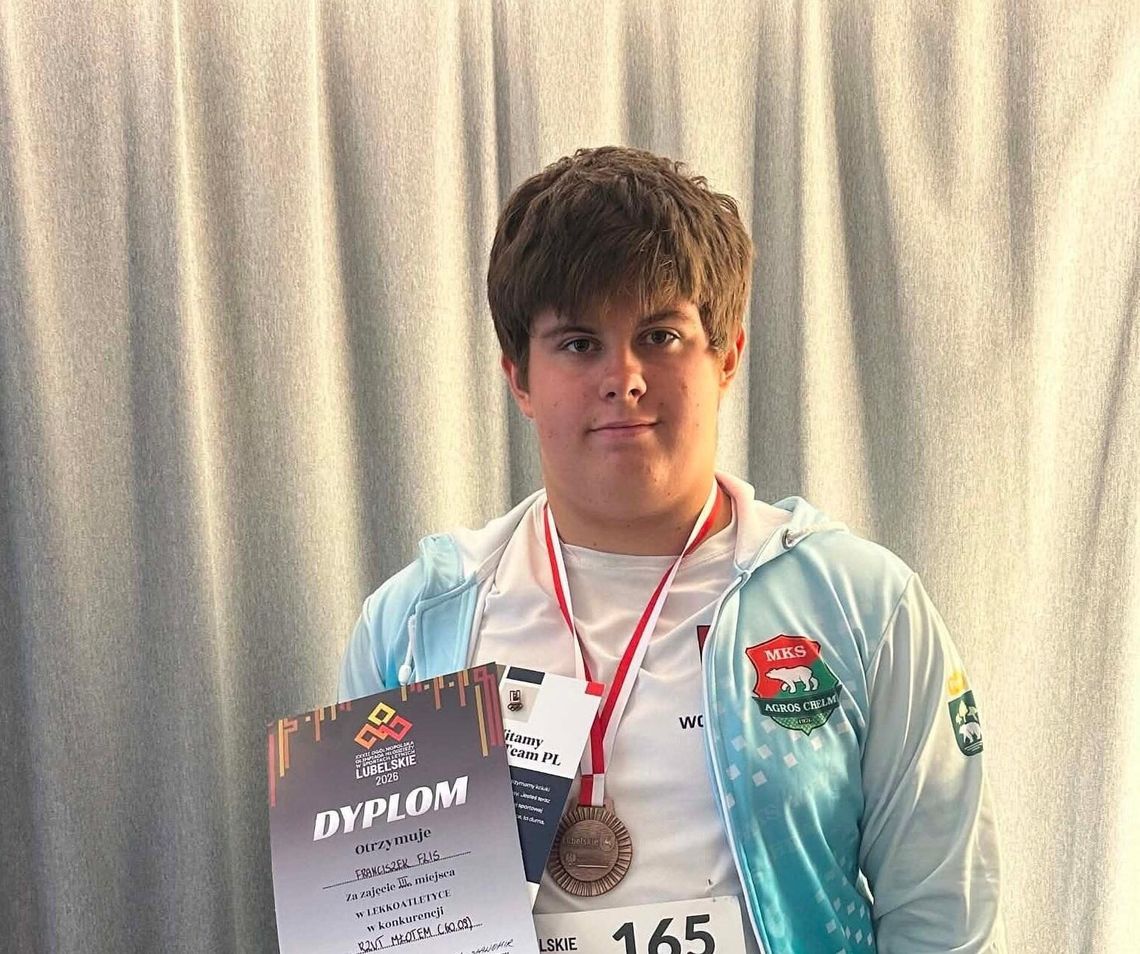 Wiadomości sportowe - Franciszek Flis z brązowym medalem MKS Agros Chełm