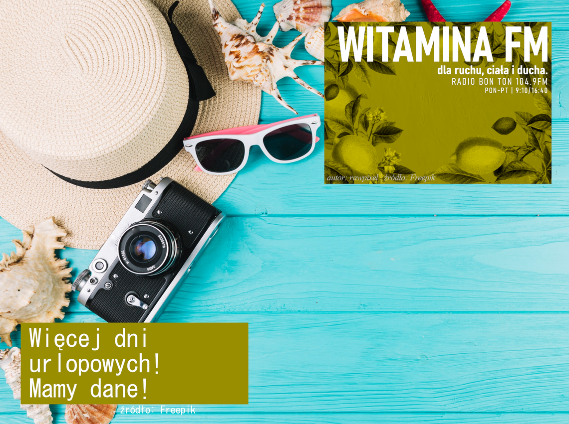Więcej dni urlopowych! Mamy dane! - Witamina FM Więcej dni urlopowych! Mamy dane! - Witamina FM