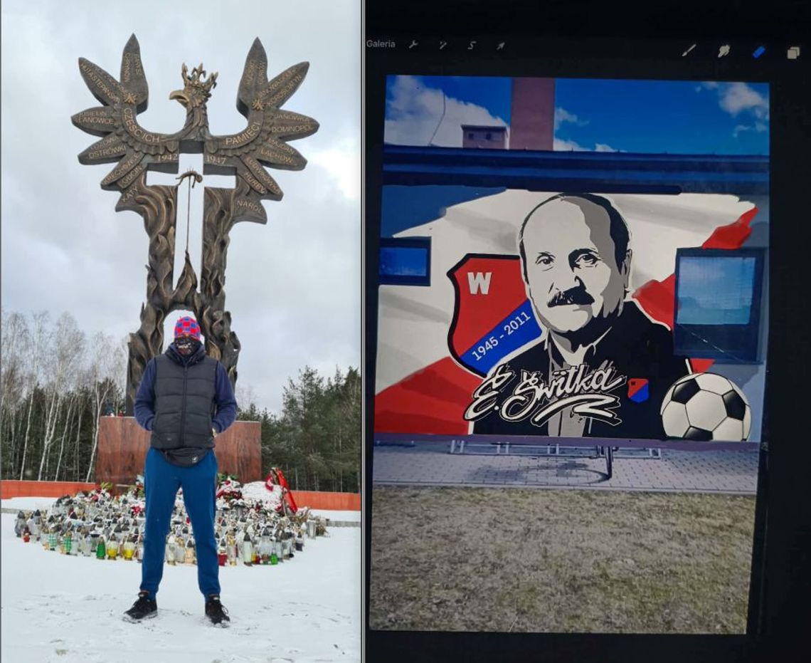 Włodawa. Mural ku czci legendarnych trenerów. Lokalny Kupczyk Stadionowy z nową inicjatywą