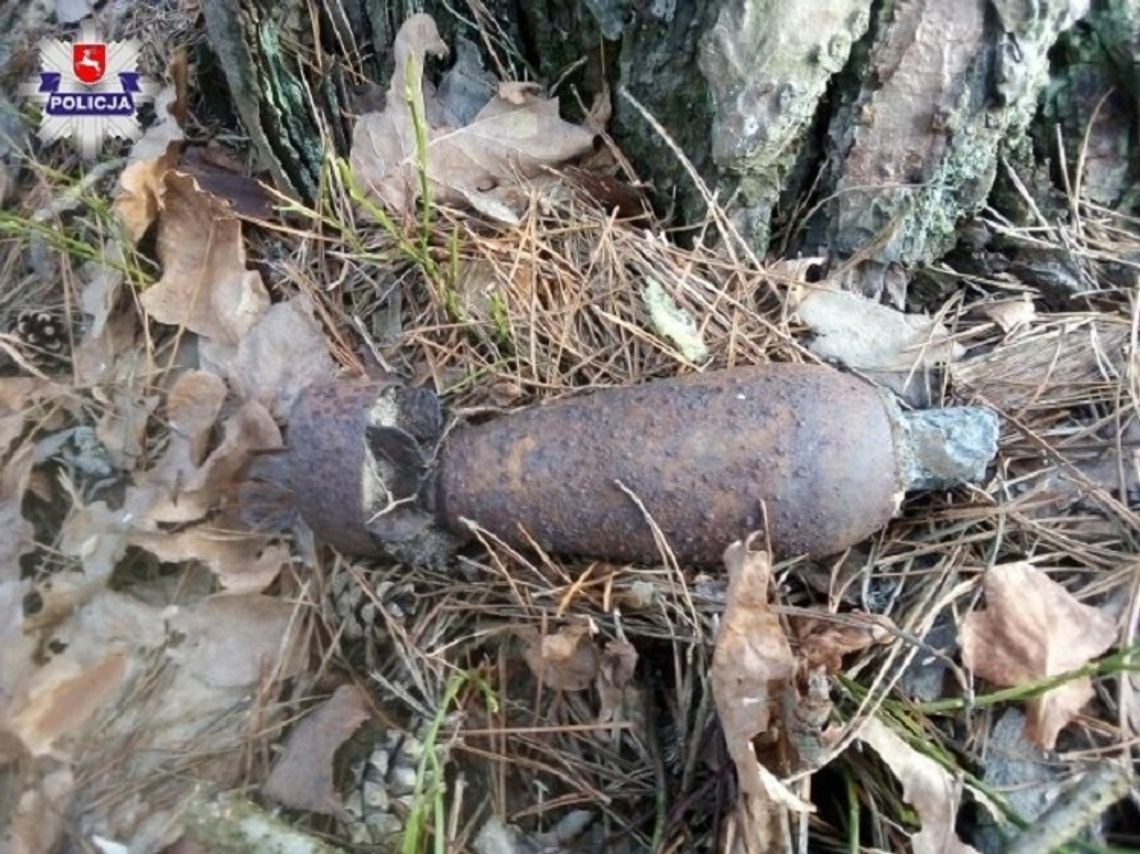 Włodawa: Półmetrowy pocisk moździerzowy znaleziony w okolicach Sobiboru