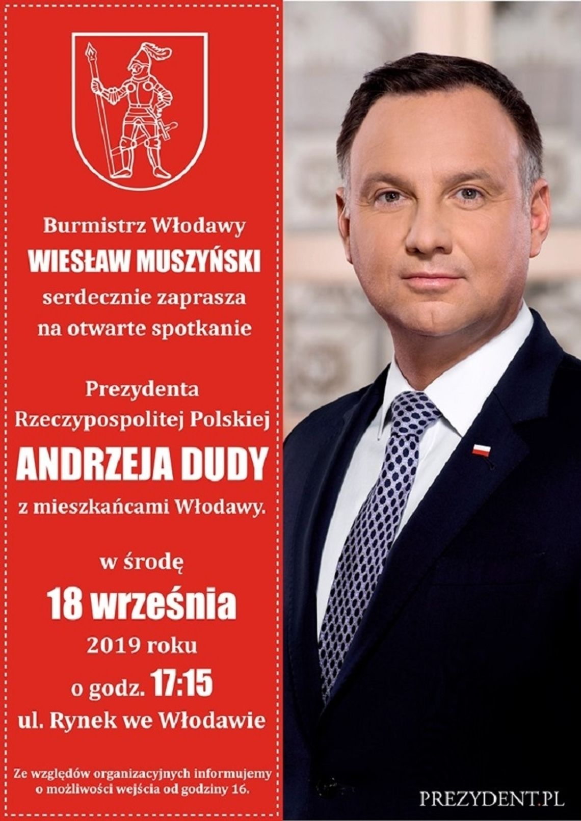 Włodawa: Prezydent Andrzej Duda uczci pamięć ofiar NKWD i spotka się z mieszkańcami