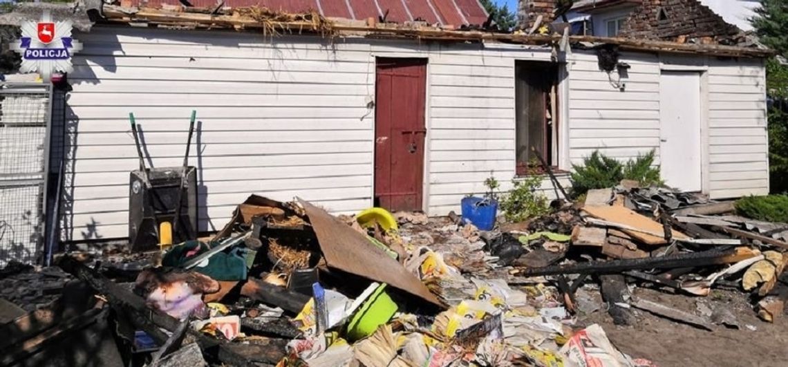 Włodawa: Tragedia w Woli Uhruskiej. Kobieta zginęła w pożarze domu