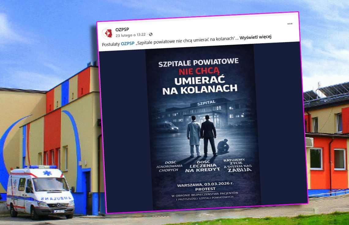 Włodawski szpital nie chce umierać na kolanach. Będzie ogólnopolski protest Włodawski szpital nie chce umierać na kolanach. Będzie ogólnopolski protest