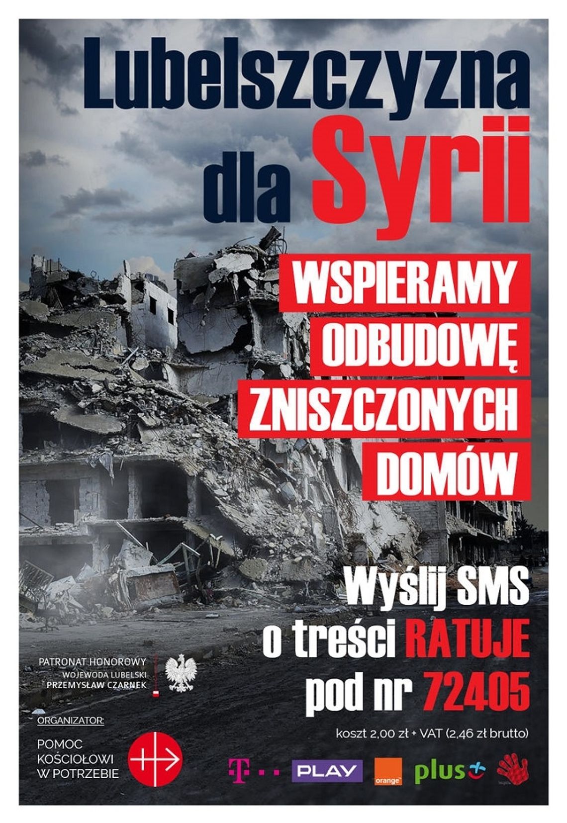 Wojewoda lubelski zaprasza do akcji "Lubelszczyzna dla Syrii"