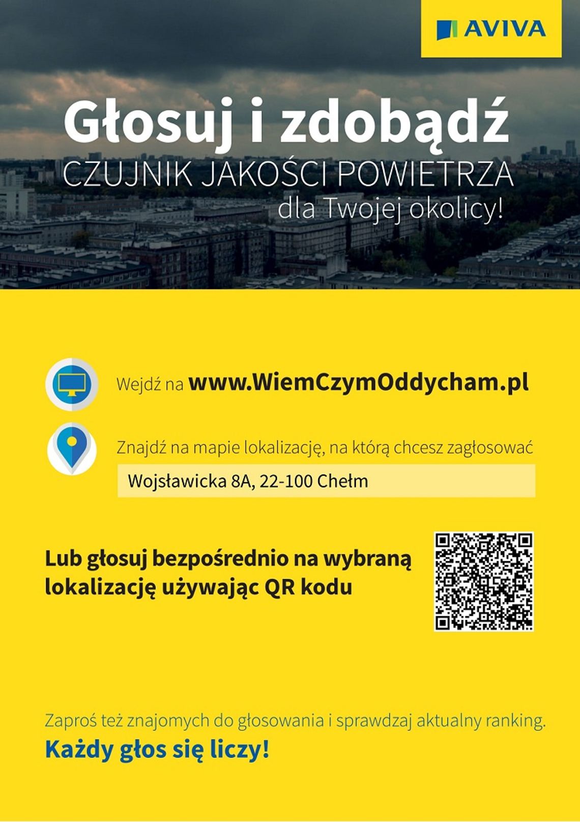 Zagłosuj w sprawie czujników smogu w Chełmie!
