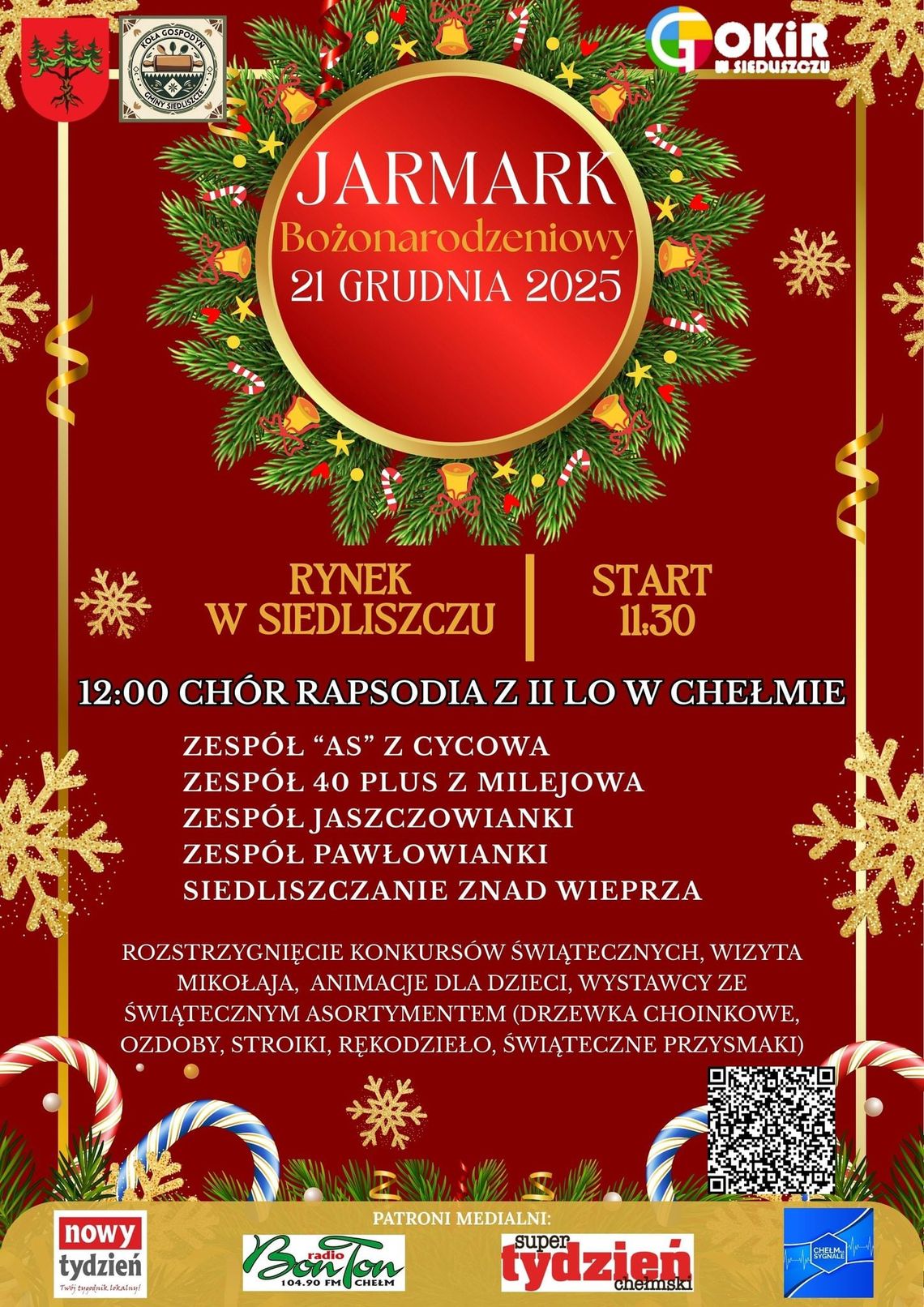 Zbliża się Jarmark Bożonarodzeniowy w Siedliszczu! Dorota Orysz, dyrektor lokalnego GOKiRu o szczegółach